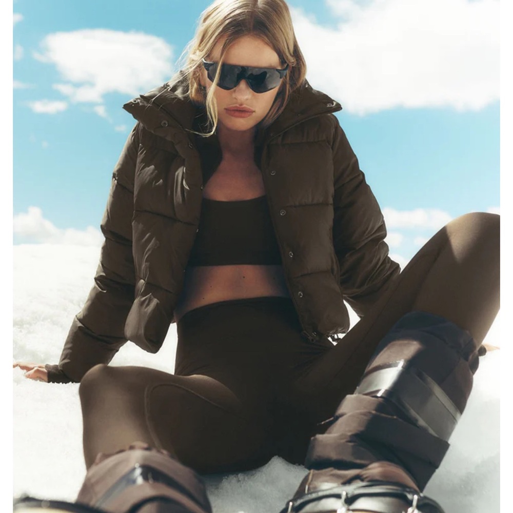 ALO Yoga Brown Puffer Jacket